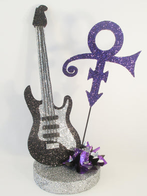 Prince symbol & guitar centerpiece - Designs by Ginny