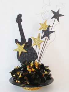 Guitar on record centerpiece - Designs by Ginny