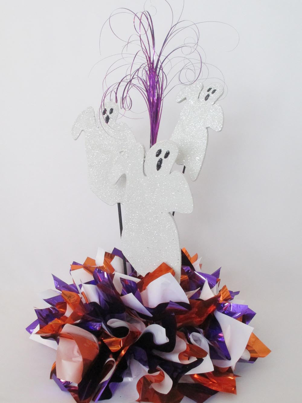 3 ghosts Halloween centerpiece - Designs by Ginny
