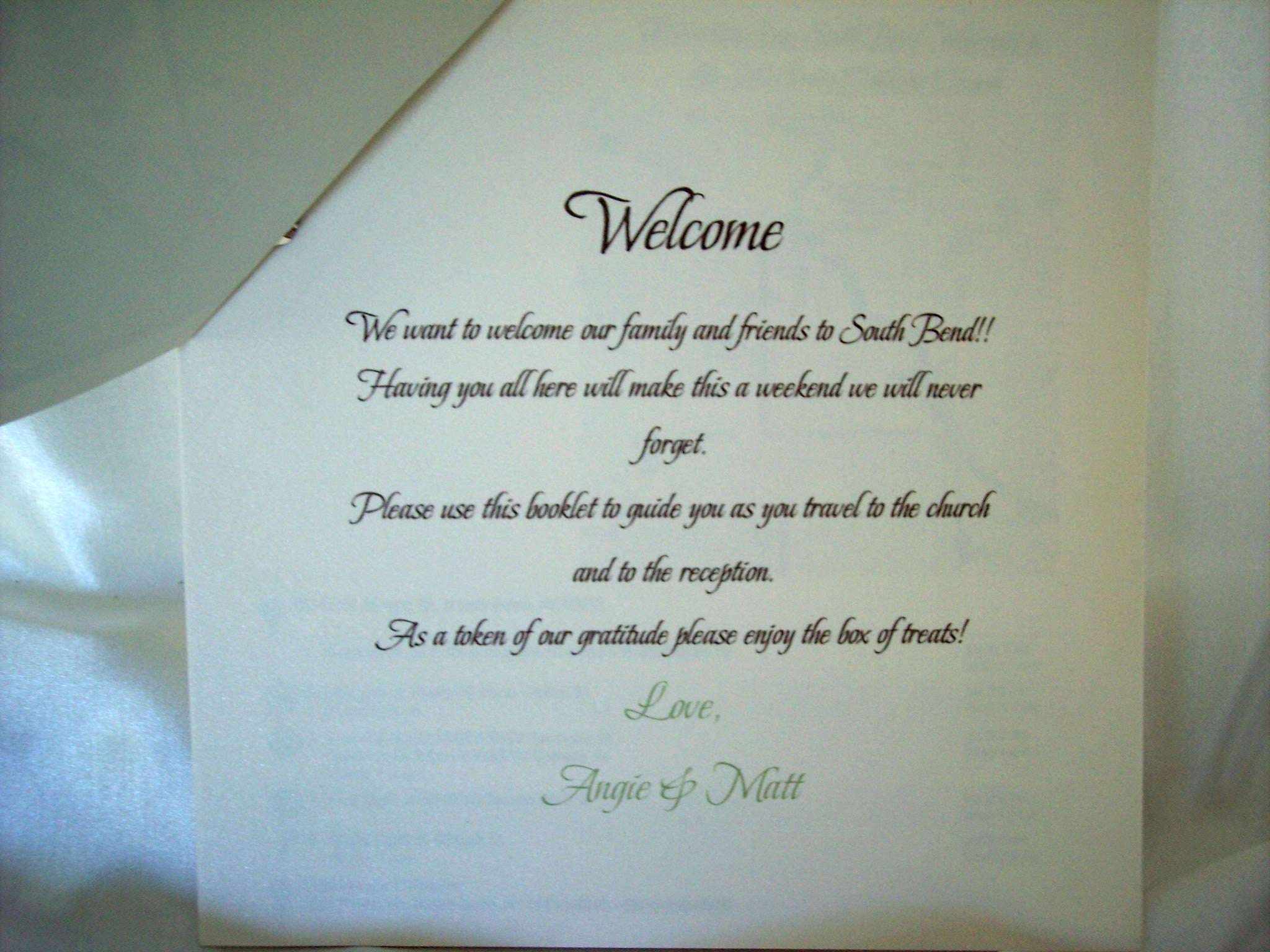 Welcome Notelets Welcome Booklets – Designs by Ginny