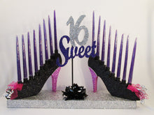 Load image into Gallery viewer, High Heel shoe Candelabra -Sweet 16 - Designs by Ginny

