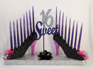 High Heel shoe Candelabra -Sweet 16 - Designs by Ginny