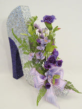 Load image into Gallery viewer, Purple and lavender high heel shoe centerpiece - Designs by Ginny
