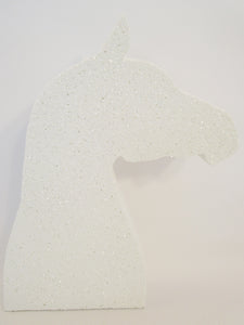 white horse head styrofoam cutout - Designs by Ginny