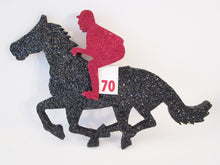 Load image into Gallery viewer, Horse and Jockey cutout - Designs by Ginny
