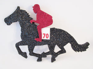 Horse and Jockey cutout - Designs by Ginny