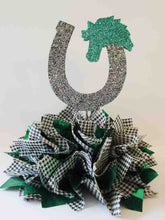 Load image into Gallery viewer, Horse-shoe with horse head centerpiece - Designs by Ginny
