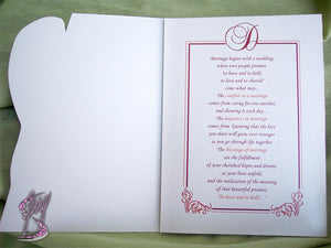 Orange Lily Wedding Invite Inside - Designs by Ginny 