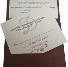 Load image into Gallery viewer, Fold-over Wedding Program - Designs by Ginny
