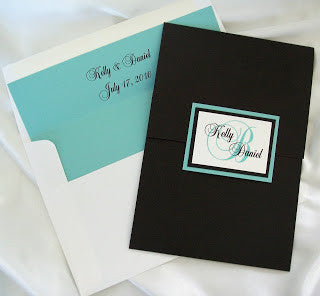 Pocketfold Wedding Invite - Designs by Ginny