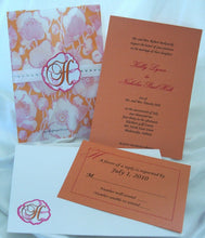 Load image into Gallery viewer, Large Floral Print Wedding Invite

