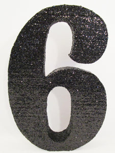 Large Number Styrofoam Cutout - #6 - Designs by ginny