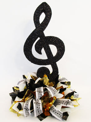 Large Treble Clef centerpiece - Designs by Ginny