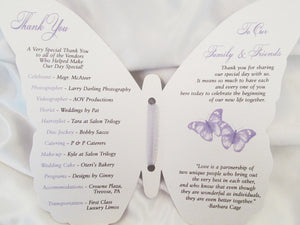 Lavender and white butterfly program - Designs by Ginny