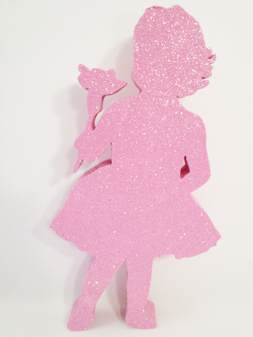 Little Girl with Flower Cutout