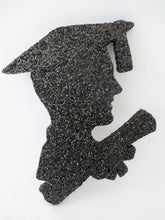 Load image into Gallery viewer, Male Grad Head Silhouette Styrofoam Cutout
