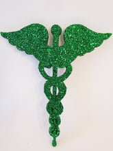 Load image into Gallery viewer, Medical Caduceus symbol cutout - Designs by Ginny 
