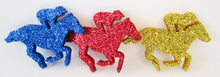 Load image into Gallery viewer, Mini Horse and Jockey Styrofoam Cutout - Designs by Ginny

