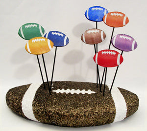 Styrofoam mini footballs - Designs by Ginny