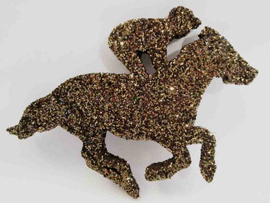 Stryrofoam mini horse and jockey cutout - Designs by Ginny