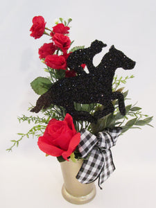 Mini horse and jockey centerpiece - Designs by Ginny
