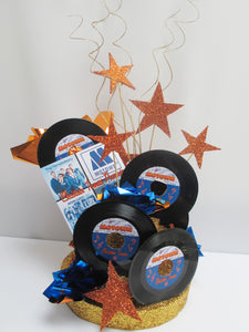 Motown Centerpiece on Faux Cake Base