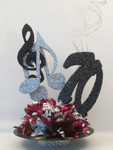 Musical notes 70th birthday centerpiece - Designs by Ginny
