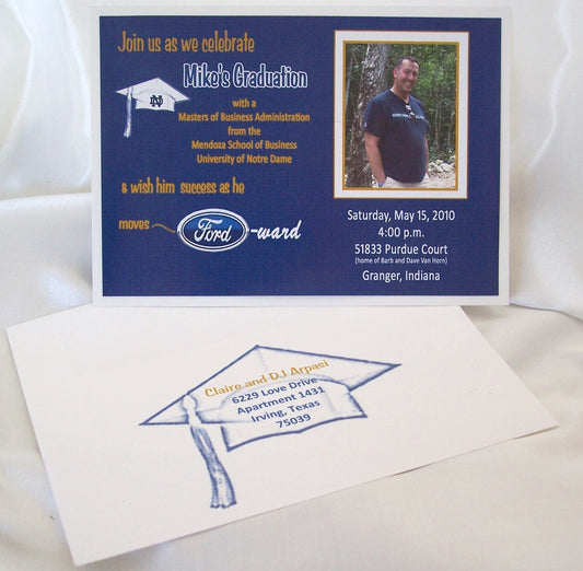 Graduation Invite & matching envelope