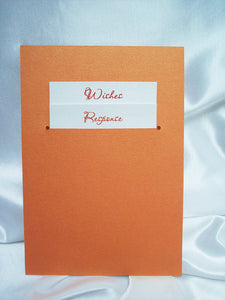Orange Calla Lily Wedding Invite