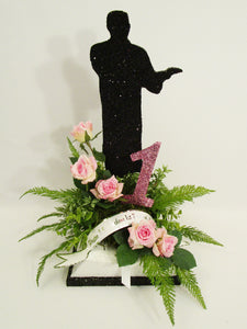 Floral Pastor and  bible centerpiece - Designs by Ginny