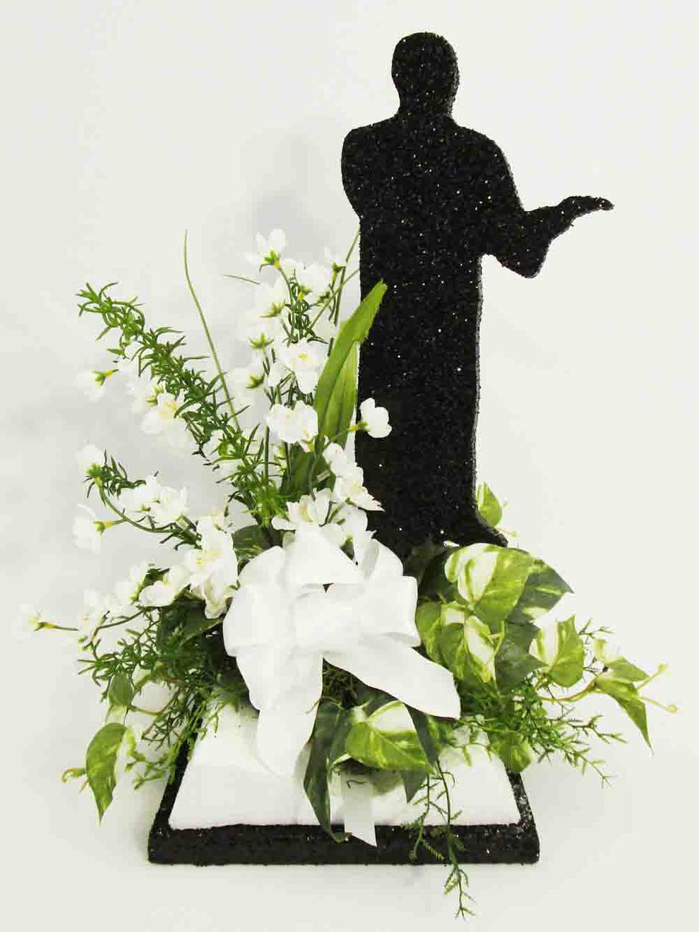 Pastor on bible floral centerpiece – Designs by Ginny
