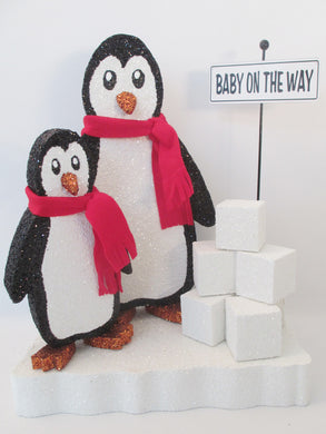 Pair of Penguins centerpiece - Designs by Ginny