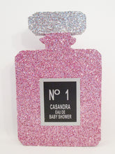 Load image into Gallery viewer, Pink Styrofoam perfume bottle - Designs by Ginny
