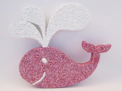 Pink and white whale cutout - Designs by Ginny