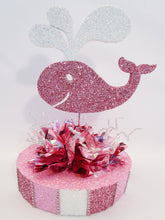 Load image into Gallery viewer, Pink whale centerpiece - Designs by Ginny
