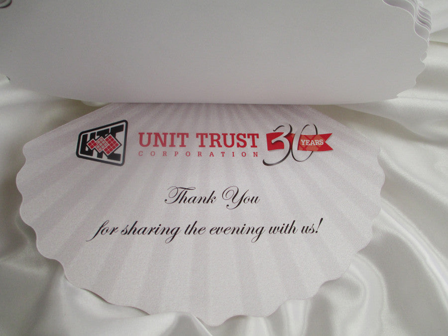 30th Anniversary Shell Shape Wedding Program – Designs by Ginny