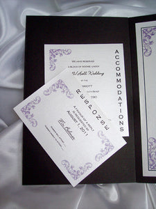Lace and Pearls Wedding Invite