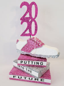 Golf shoe graduation centerpiece - Designs by Ginny