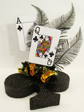 Load image into Gallery viewer, Queen of Clubs themed centerpiece - Designs by Ginny
