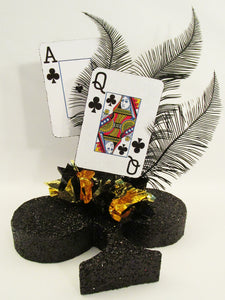 Queen of Clubs themed centerpiece - Designs by Ginny