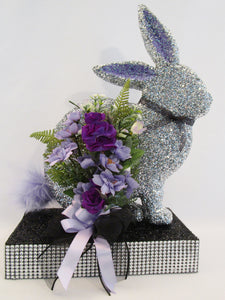 Floral Rabbit Centerpiece - Designs by Ginny