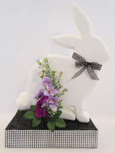 Styrofoam rabbit centerpiece - Designs by Ginny