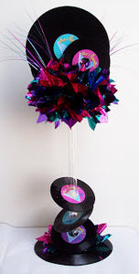 Real records rock n roll centerpiece - Designs by Ginny