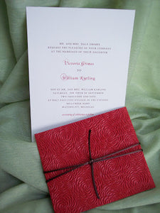 Red Rose Wedding Invite