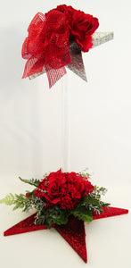 Star 2 tier floral centerpiece - Designs by Ginny
