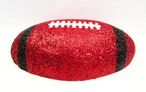 Red and Black Styrofoam Football - Designs by Ginny