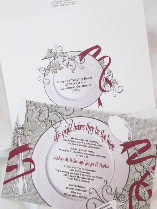 Rehearsal Dinner Invite