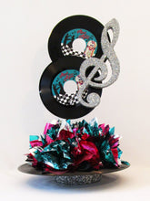 Load image into Gallery viewer, Treble Clef and records centerpiece - Designs by Ginny

