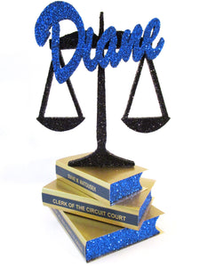 Scales of justice centerpiece - Designs by Ginny