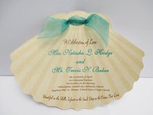 Load image into Gallery viewer, Shell Cutout Wedding Program

